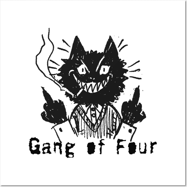 gang of four and the bad cat Wall Art by vero ngotak